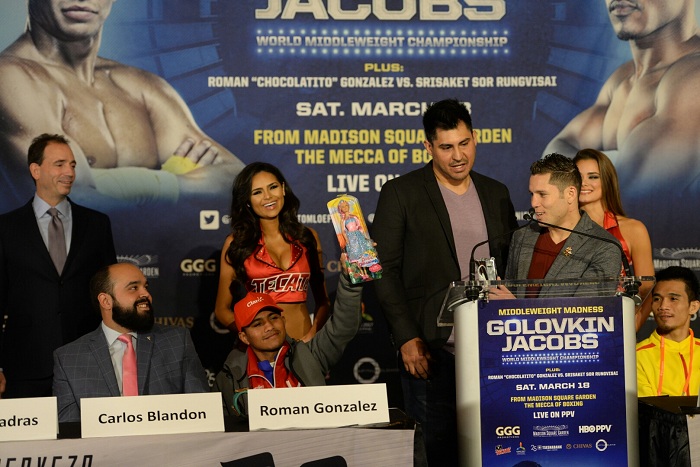 Carlos Cuadras calentó conferencia de «Chocolatito»