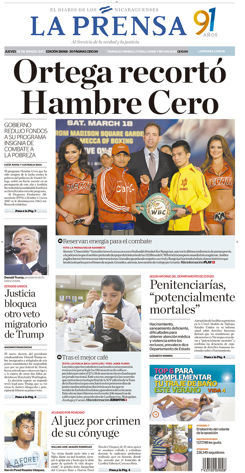 Portada impresa 16-3-2017