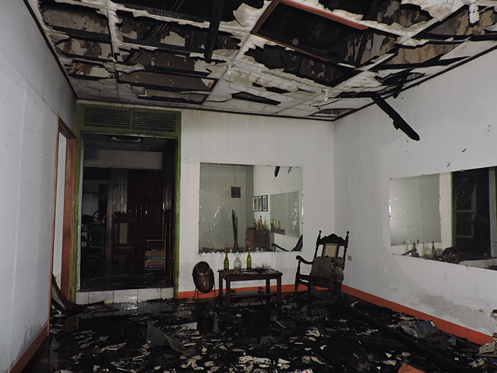 Incendio en tres casas de un barrio en San Marcos