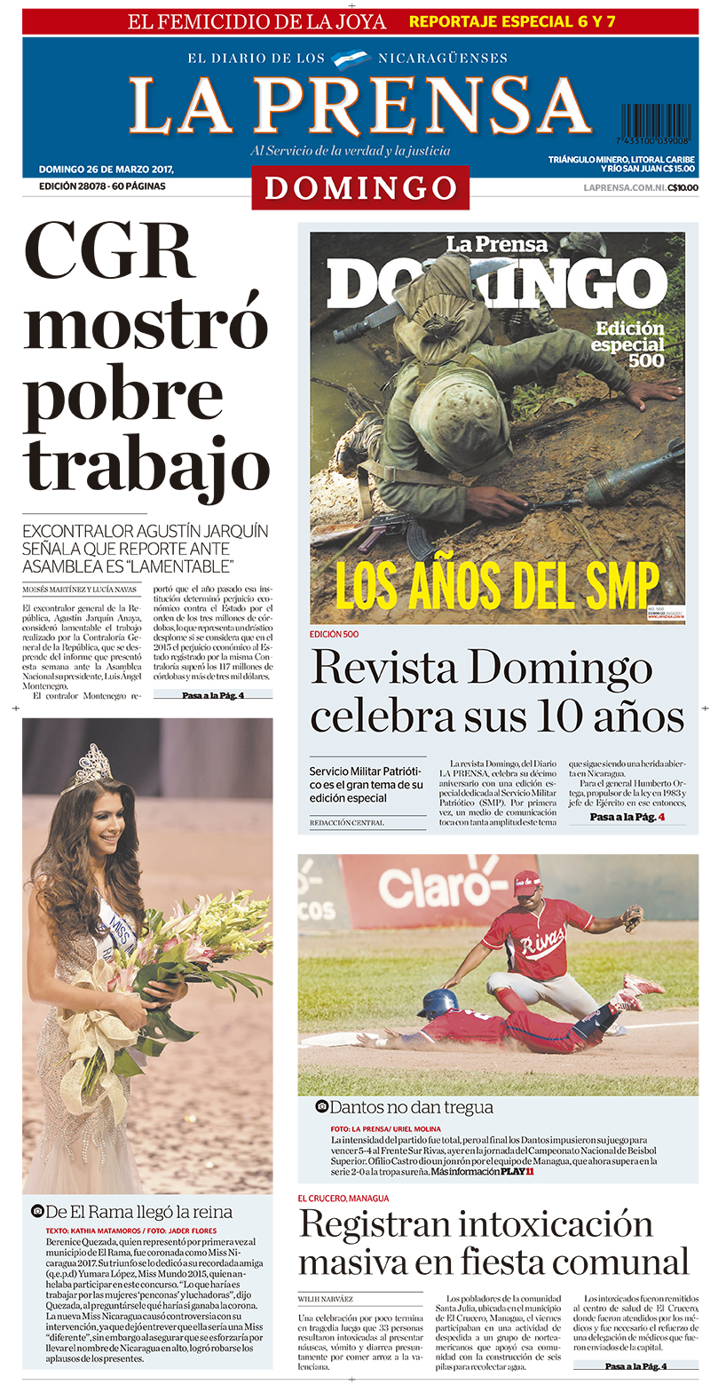 Portada La Prensa – 26.03.2017