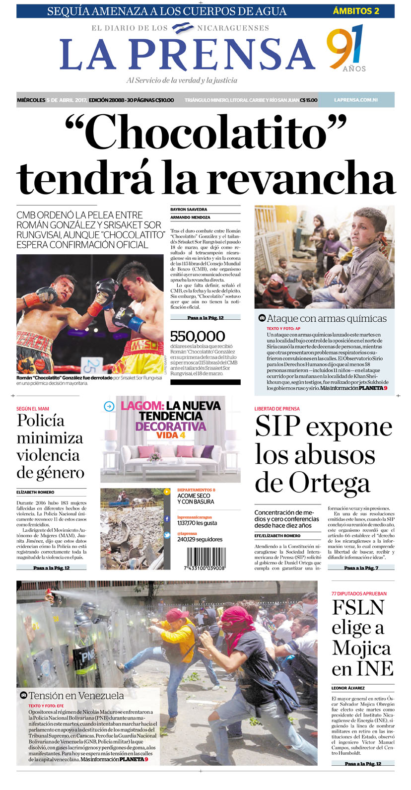 Portada Impresa 5-04-2017