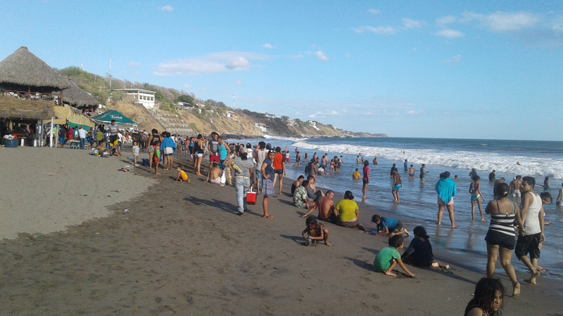 Buena asistencia de veraneantes en La Boquita, Carazo