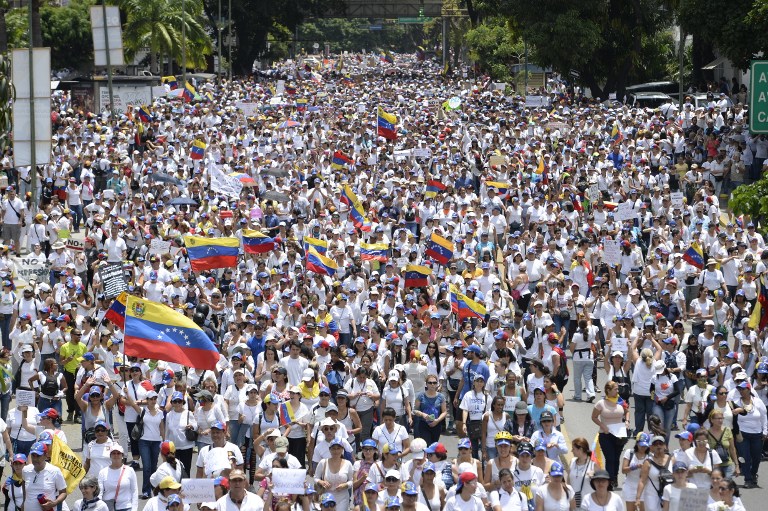 Venezuela, protestas en Venezuela, oposición venezolana