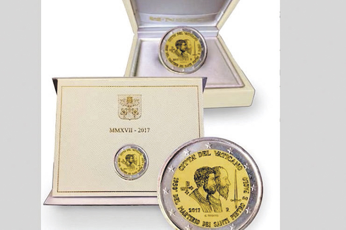 moneda de Pedro y Pablo