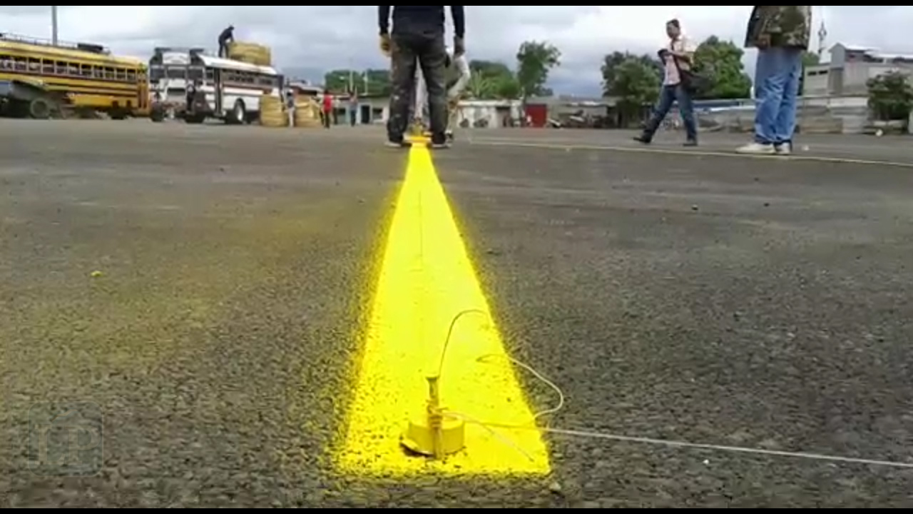 Señalizan bahías para buses intermunicipales en mercado de Masaya