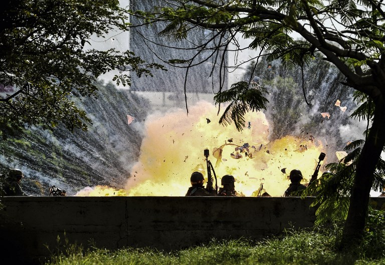Un menor fallecido y nueve militares heridos en protesta en Venezuela