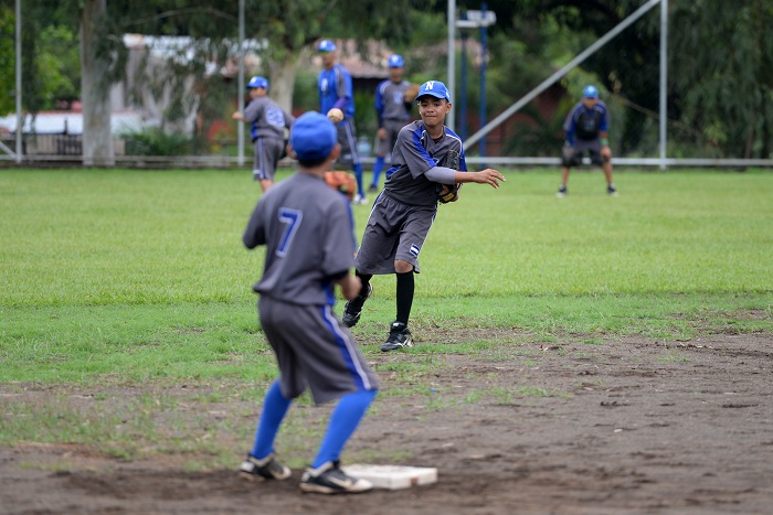 La Preselección Nicaragüense de Beisbol Sub-12 trabaja desde hace más de dos meses. LA PRENSA/ROBERTO FONSECA