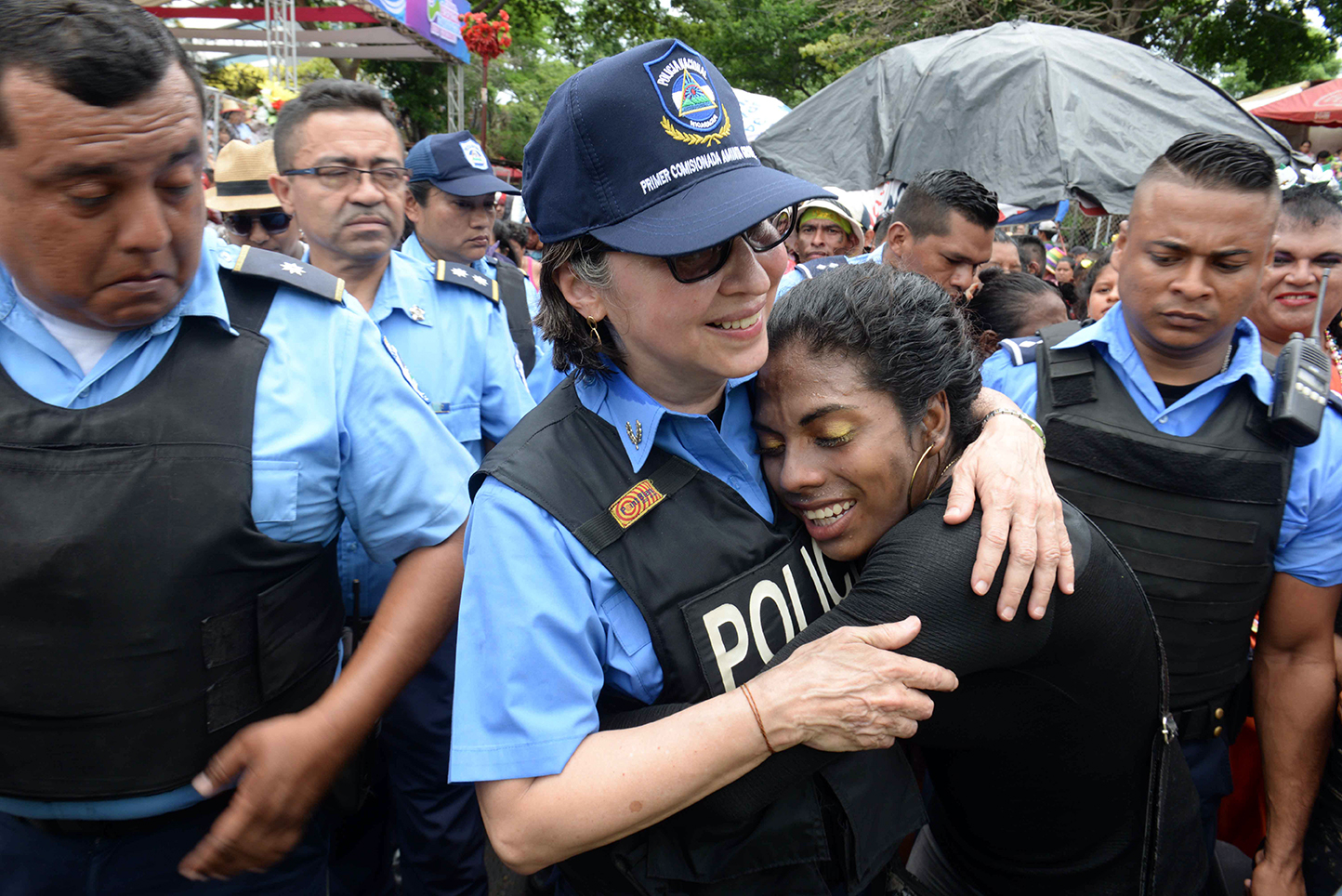 ara esta celebración, la Policía desplegó, desde el mediodía del 31 de julio, a tres mil agentes. En la imagen, la primera comisionada Aminta Granera. LA PRENSA / Manuel Esquivel.