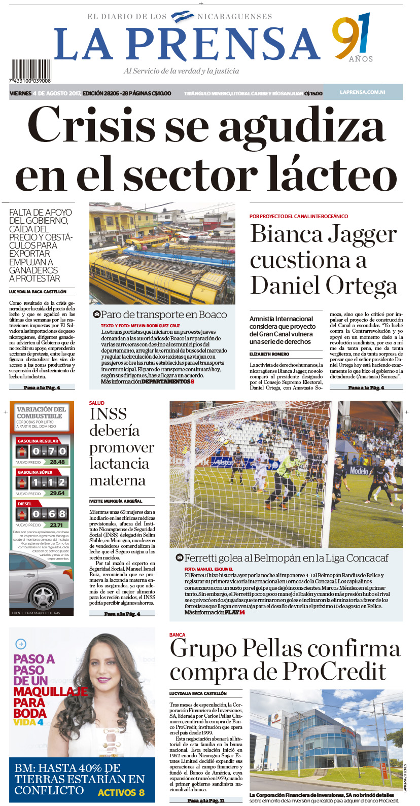 Portada impresa 4-08-2017