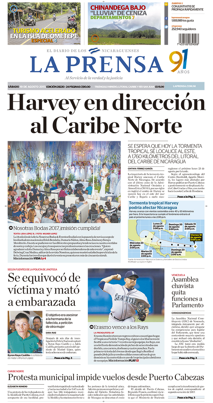 Portada impresa 19-08-2017