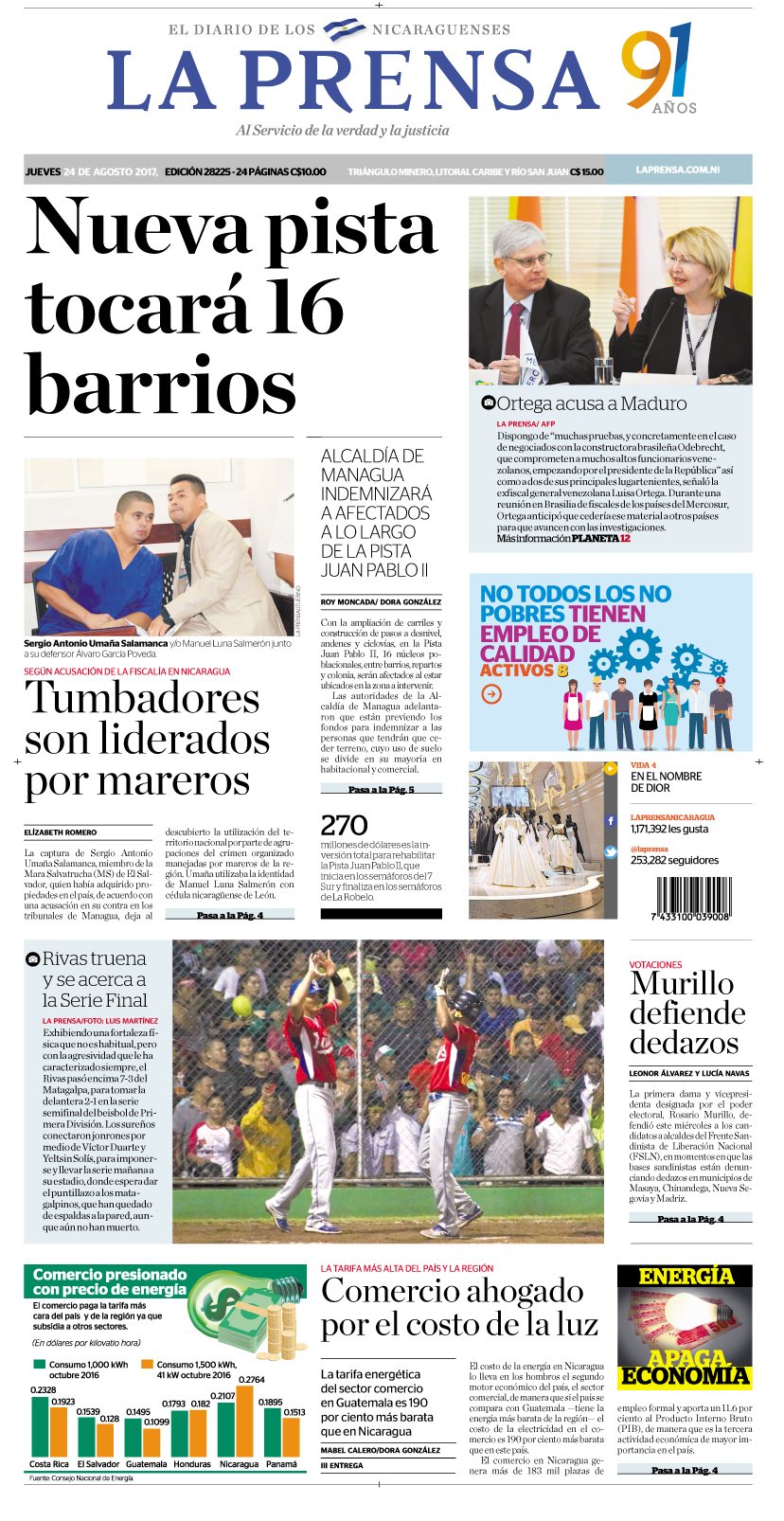 Portada impresa 24-08-2017