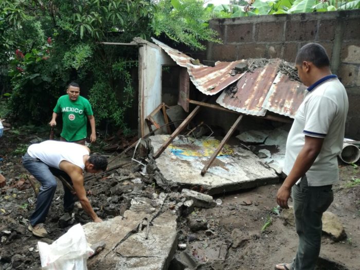viviendas afectadas, lluvias, tormenta nate