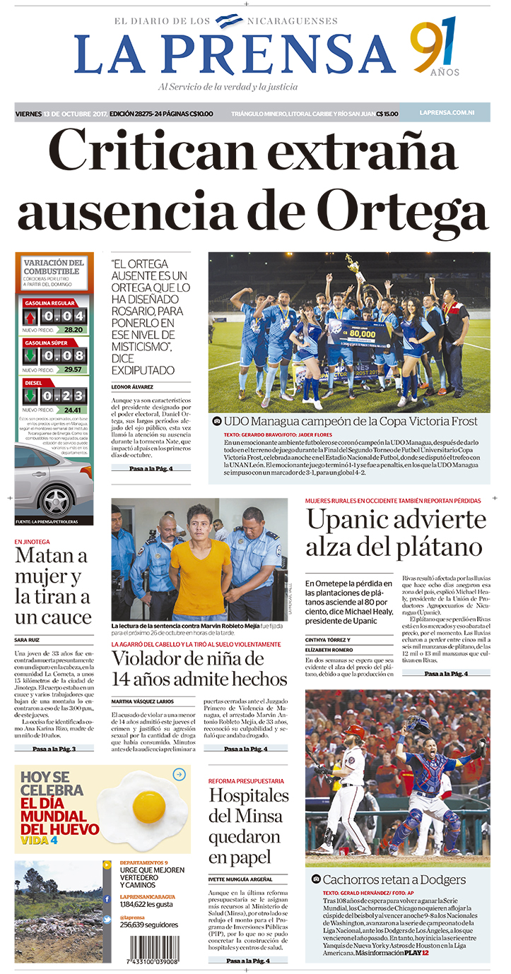 Portada impresa 13-10-2017