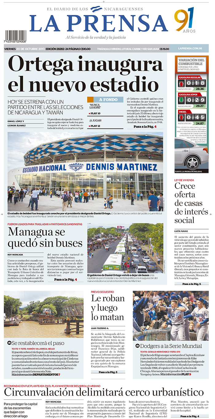 Portada impresa 20-10-2017