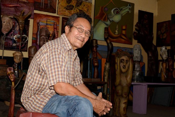 El grito de un salvaje, muestra de esculturas en piedra y madera