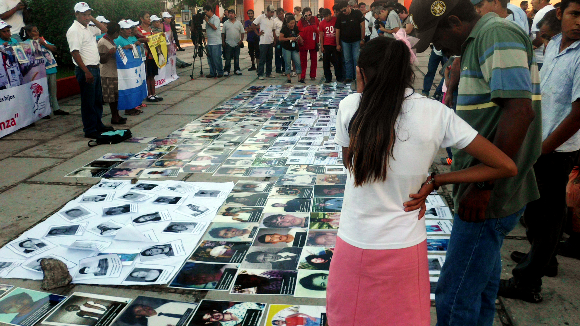 Madres nicas en caravana centroamericana por México
