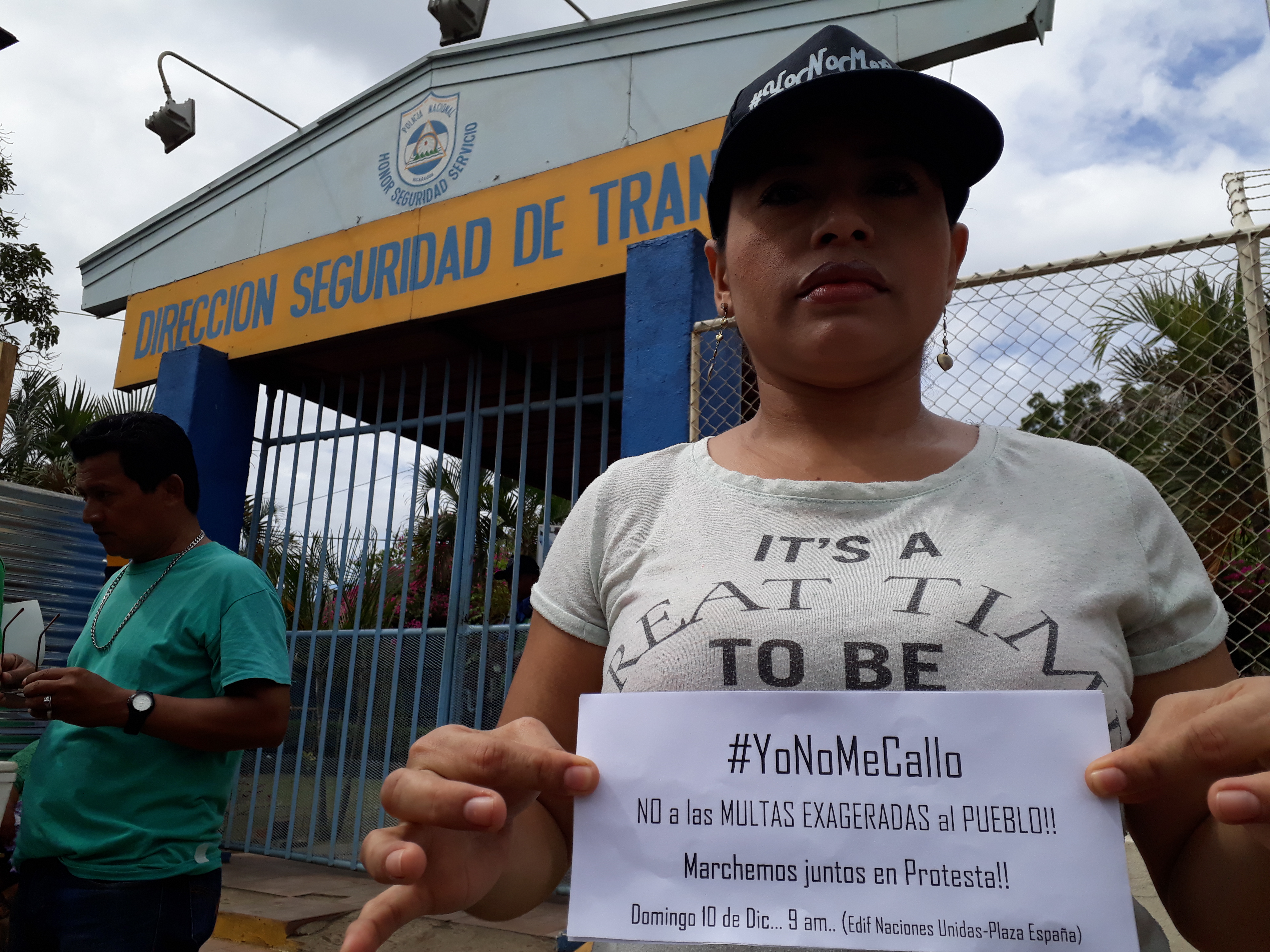 Protestan en Managua por las excesivas multas de tránsito