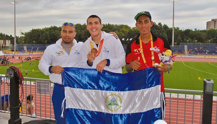 Fernando Acevedo, Gabriel Cuadra Holmann y Carlos Castillos ganaron medallas de bronce en los Parapanamericanos de Toronto 2015 y se espera que brillen en los Paracentroamericanos. LA PRENSA/ARCHIVO
