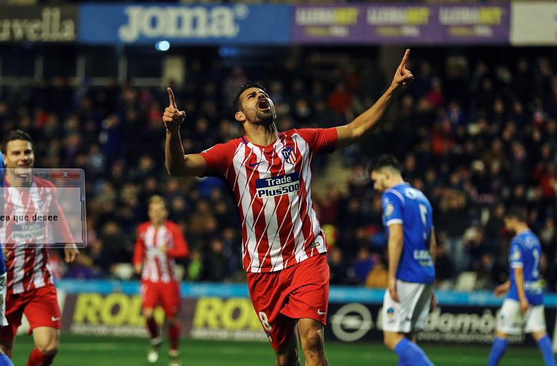 Diego Costa, gol y susto en una victoria contundente del Atlético