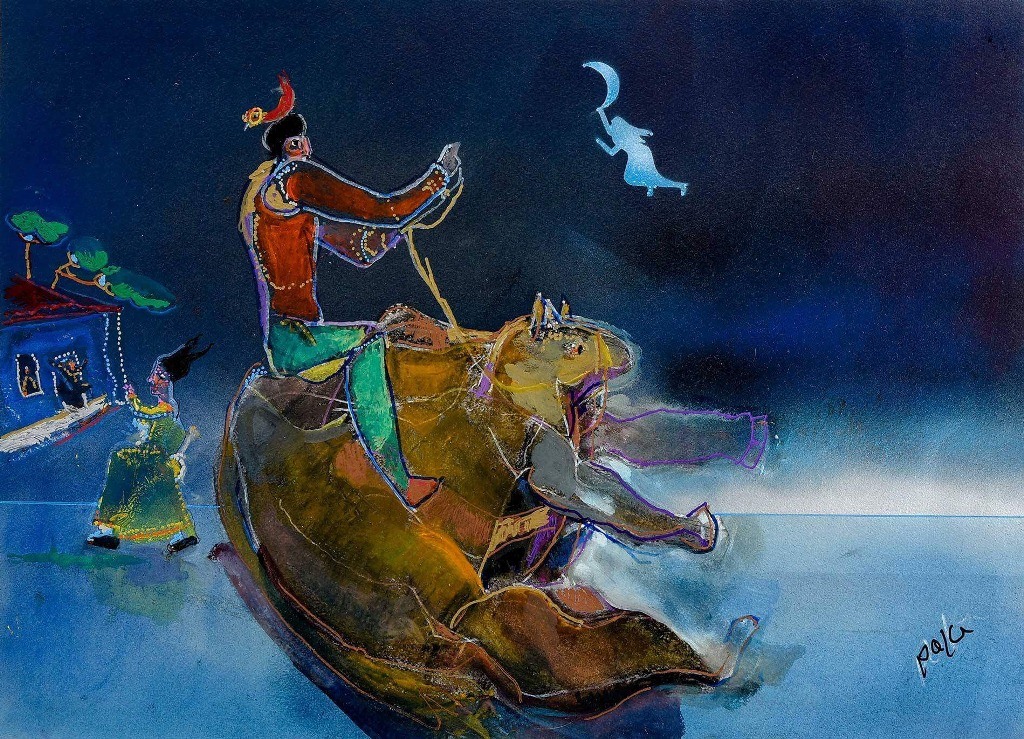 Arte del asombro y sus misterios con siluetas de mujeres