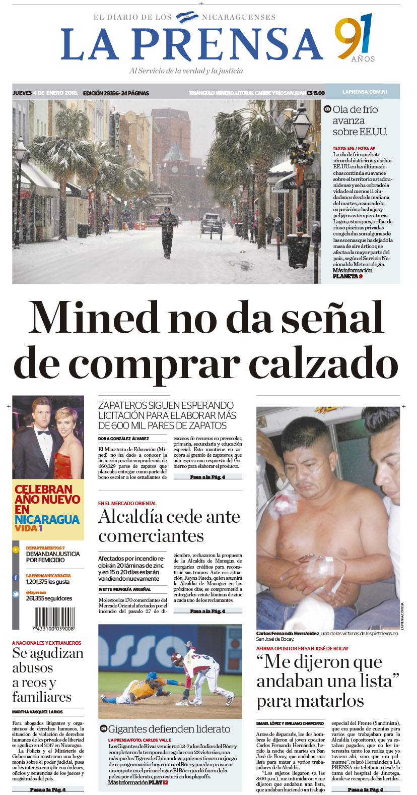 Portada impresa 04-01-2018