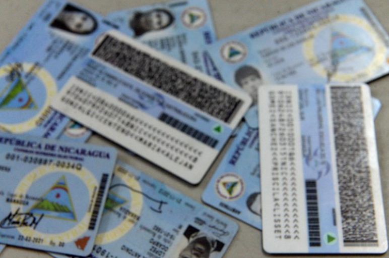 Cédula de identidad de Nicaragua.