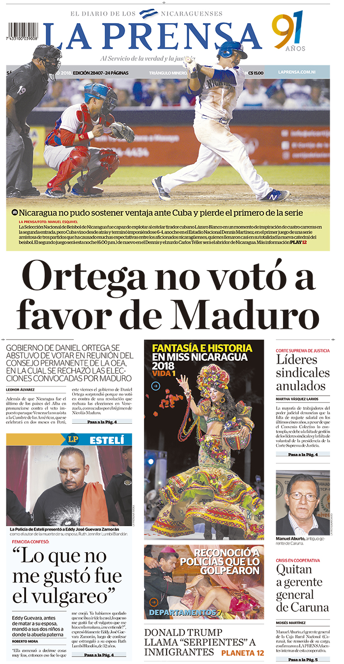 Portada impresa 24-02-2018