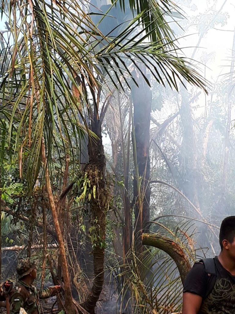 incendio en indio Maíz, Incendio en la reserva indio maís, Indio Maíz