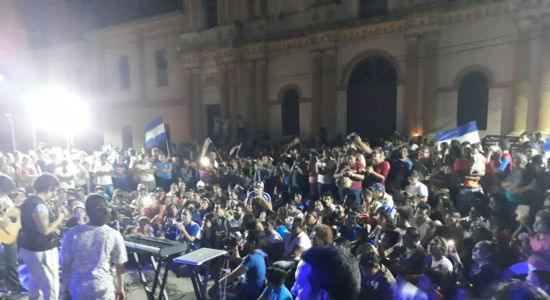 Pobladores y artistas rinden homenaje en Masaya a caídos durante las protestas en Nicaragua
