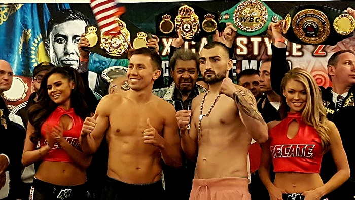 Gennady Golovkin listo para defender sus títulos ante Martirosyan