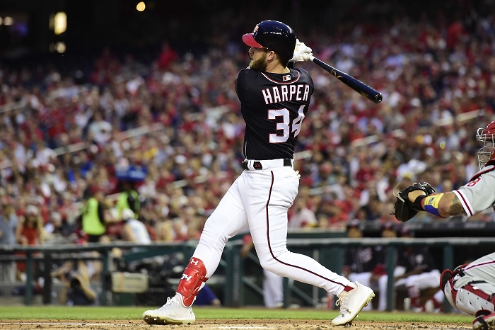 Bryce Harper dispara dos jonrones en triunfo de los Nacionales