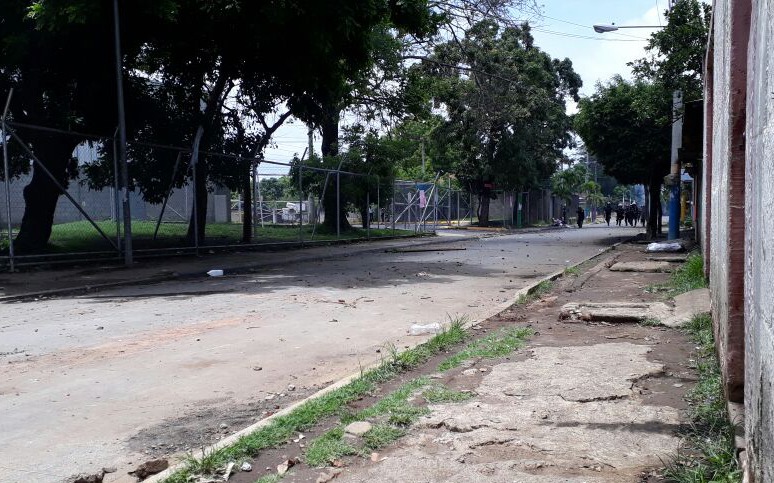 Desde tempranas horas de la mañana decenas de antimotines se trasladaron de Managua a Masaya para reprimir a los pobladores. LA PRENSA/CINTHYA TORRES