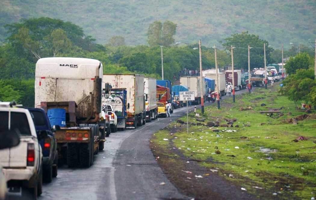 Los transportistas de carga pesada han sido afectados por los tranques en Nicaragua. LA PRENSA/ JADER FLORES