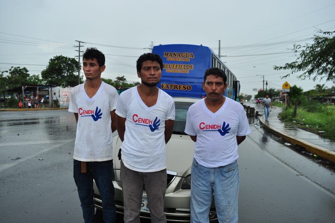 Autoconvocados detienen a falsos promotores del Cenidh en el empalme de Boaco