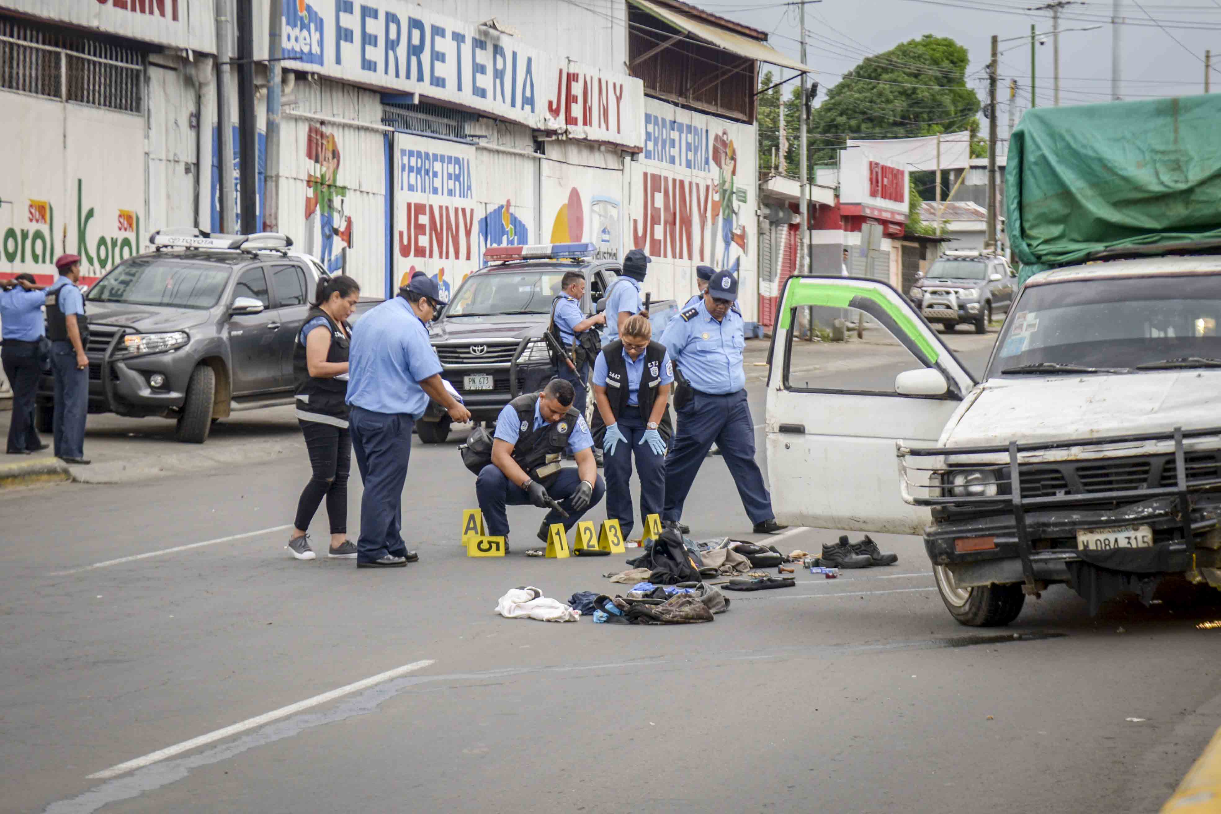Operativo policial en Managua