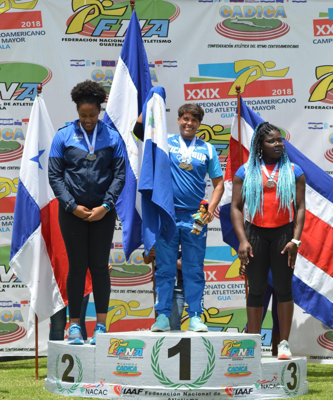 Dalila Rugama conquistó dos medallas de oro en Guatemala