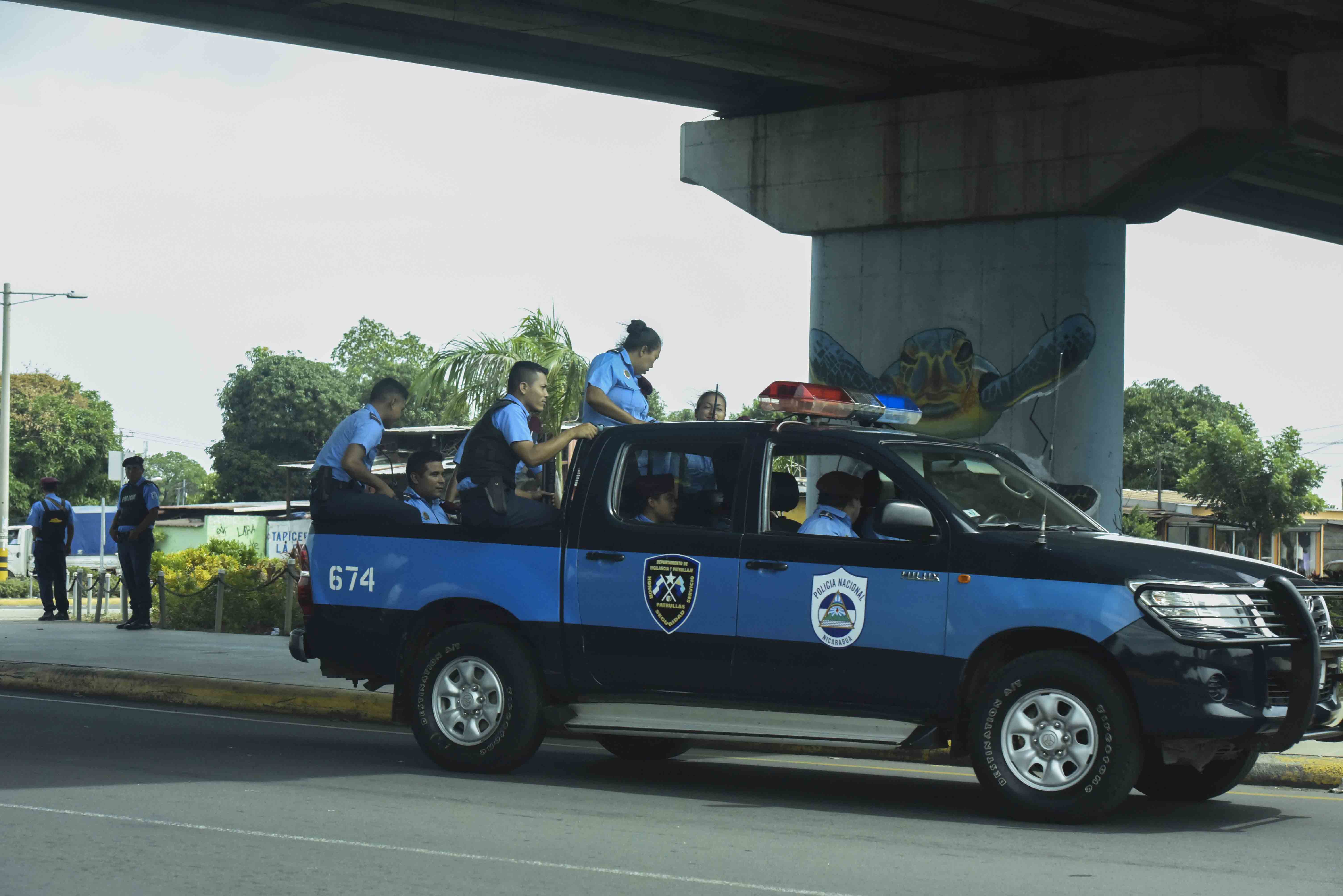 Intimidacion Policial No Freno Planton Ciudadano En Managua