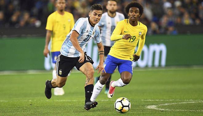 Brasil derrota por la mínima a una Argentina sin Messi