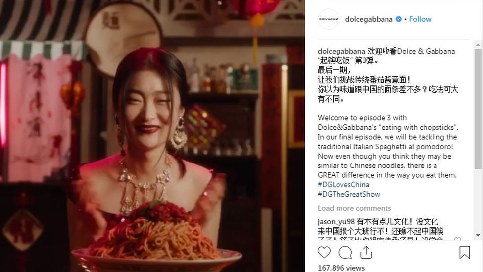 Dolce & Gabbana: las acusaciones de racismo contra la firma italiana que llevaron a la cancelación de su gran desfile del año en China