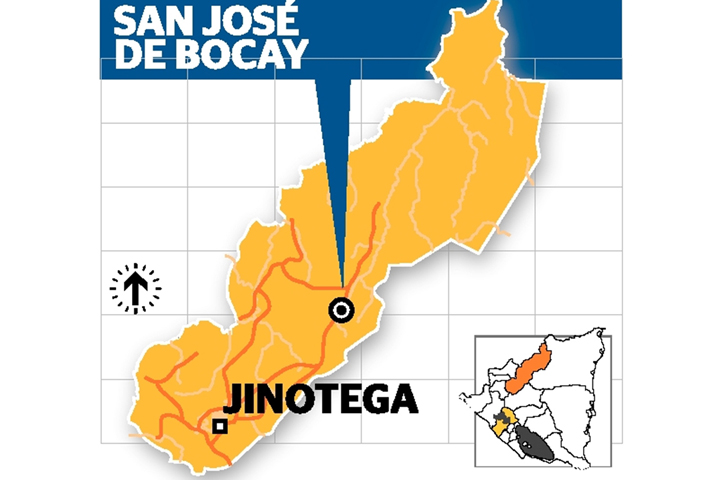 Mueren tres personas, entre ellas un soldado del Ejército, en un enfrentamiento en San José de Bocay, Jinotega