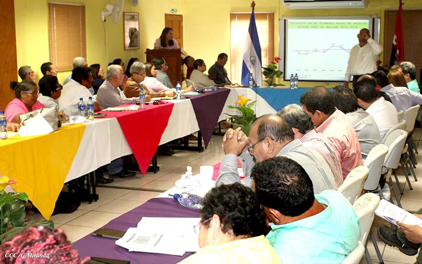 En la negociación del salario mínimo 2019 solo participan aliados del régimen orteguista. LA PRENSA/ Tomada de El 19