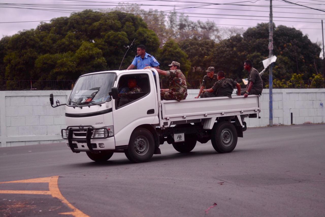 Fuerte despliegue policial y militar por acto presidido por Daniel Ortega