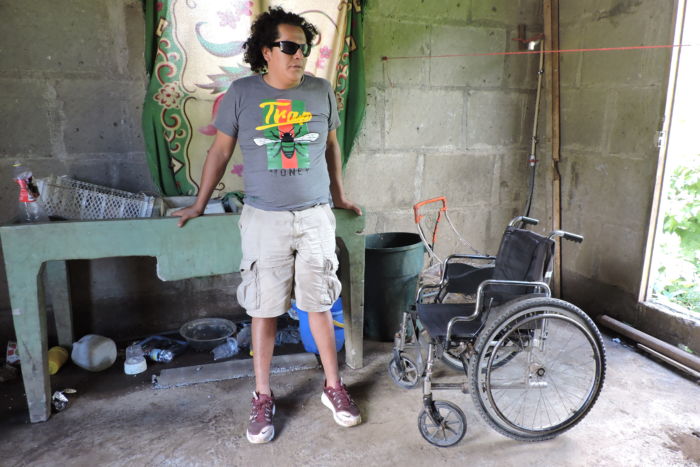 Beymar Ortiz, el ciego que cayó en un manjol en Dolores, Carazo, recupera la movilidad