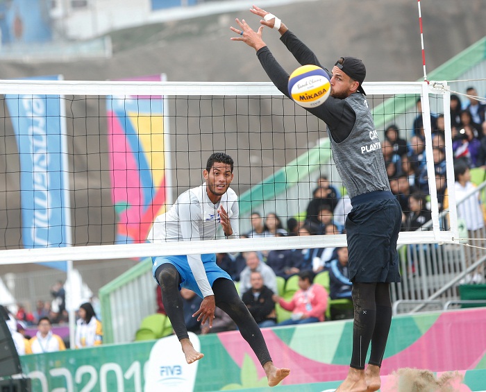 Nicaragüenses pierden duelazos en primera jornada del voleibol de playa de Lima 2019