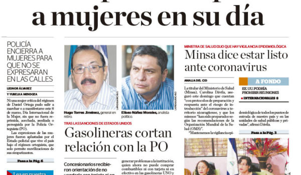 Portada impresa 9-3-2020