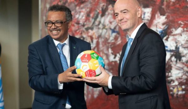 FIFA y OMS presentan campaña contra el coronavirus
