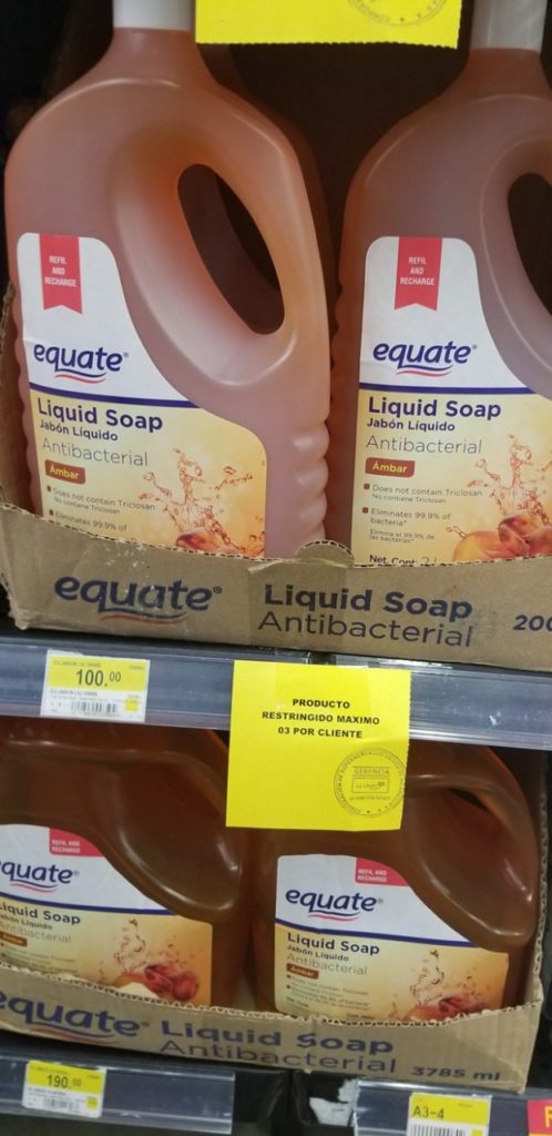 coronavirus, desinfectantes, Walmart, Nicaragua
