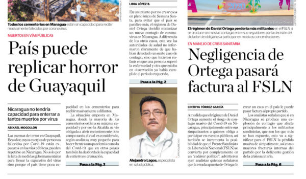 Portada impresa 6-4-2020