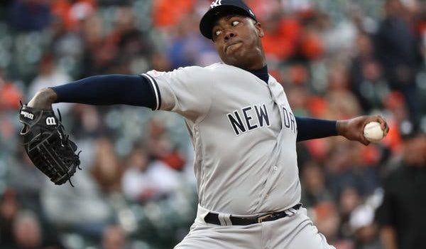 Aroldis Chapman con coronavirus y Aaron Judge con rigidez en el cuello