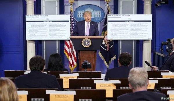 Trump sobre la pandemia: «Desaparecerá, como las cosas desaparecen»